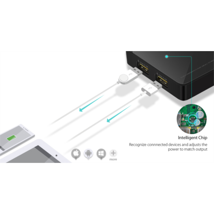 TP-LINK UH720 7 portni USB3.0 hub z 2 polnilnima portoma 5V/2.4A