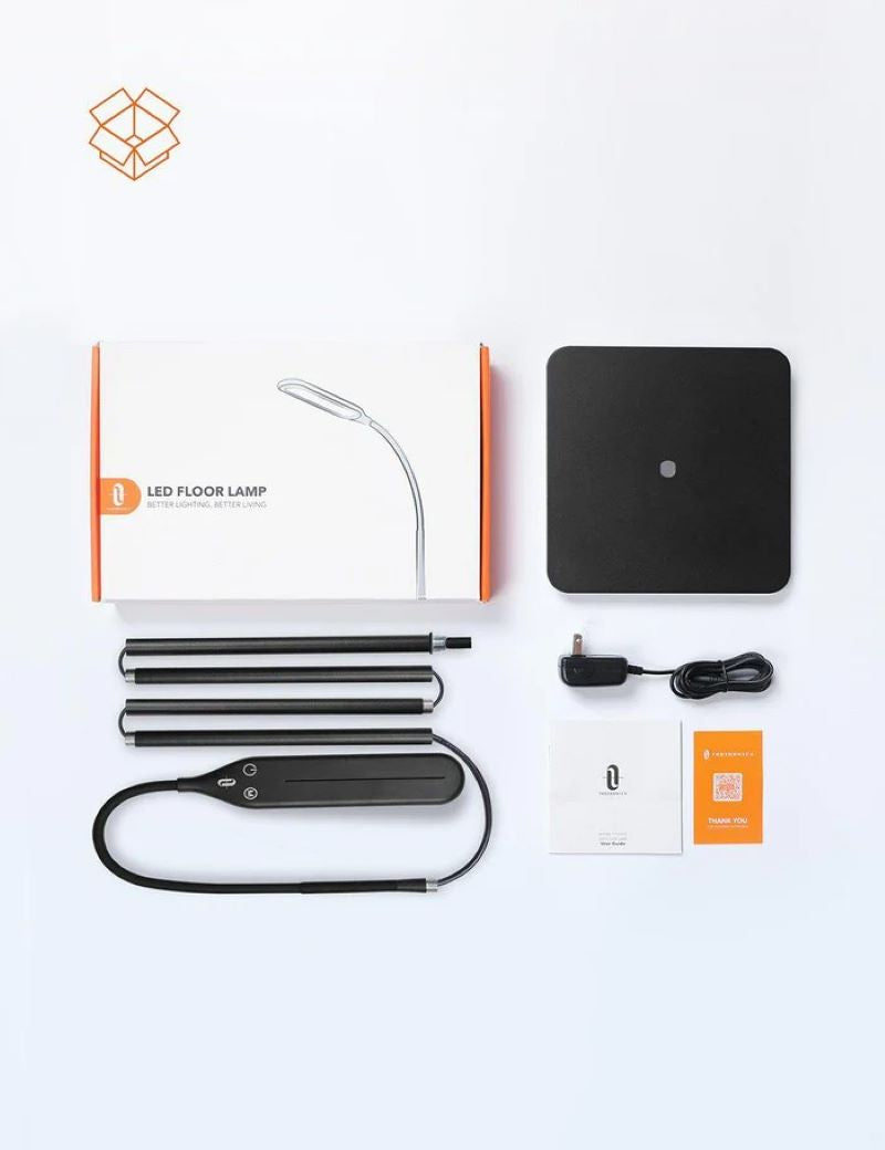 TaoTronics LED kovinska talna svetilka 72, visoka 176cm - DL072 črna