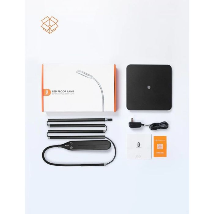 TaoTronics LED kovinska talna svetilka 72, visoka 176cm - DL072 črna