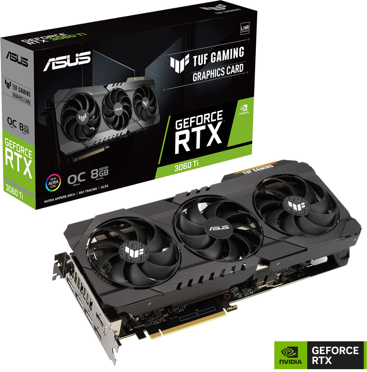 Grafična kartica ASUS GeForce RTX 3060 Ti GAMING OC TUF, 8GB GDDR6X, PCI-E 4.0