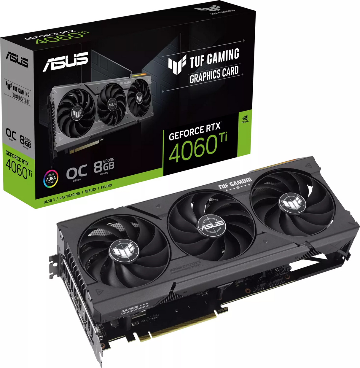 Grafična kartica ASUS TUF GeForce RTX 4060 Ti GAMING OC, 8GB GDDR6, PCI-E 4.0