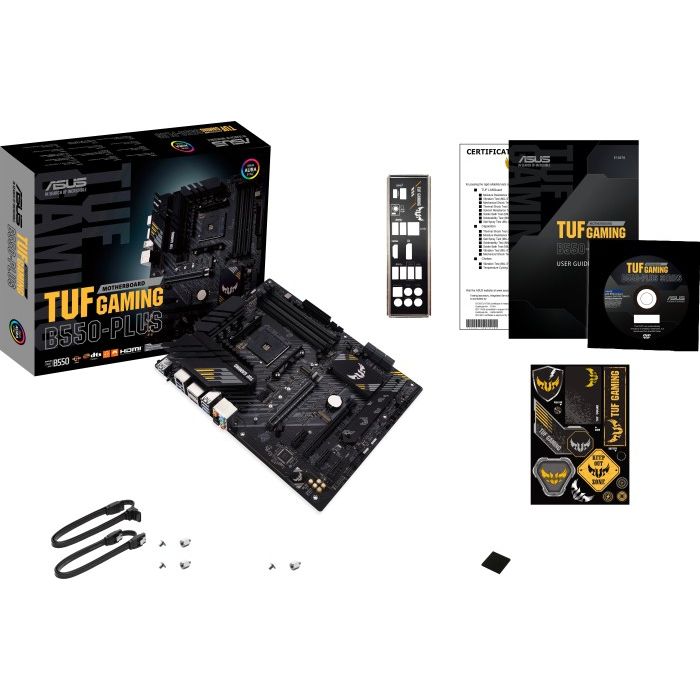 ASUS TUF GAMING B550-PLUS, DDR4, SATA3, USB3.2Gen2, DP, AM4 ATX