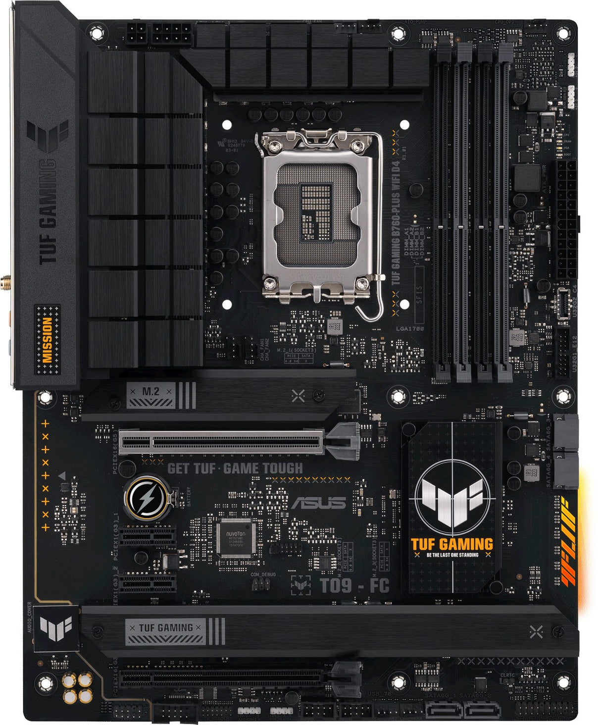 ASUS TUF GAMING B760-PLUS WIFI D4, DDR4, SATA3, USB3.2Gen2x2, DP, Wi-Fi 6, LGA1700 ATX