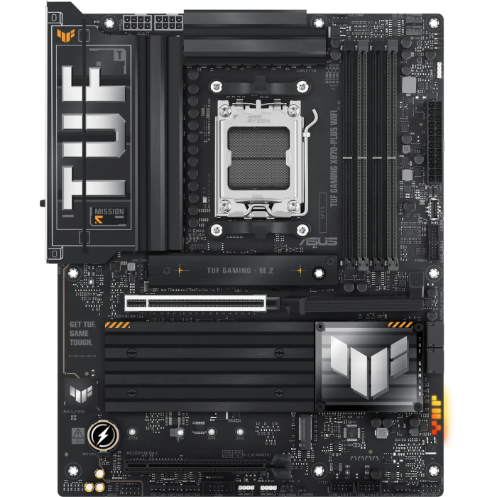 ASUS TUF GAMING X870-PLUS WIFI, DDR5, SATA3, USB3.2Gen2x2, DP, 2.5GbE, WiFi 7, AM5 ATX