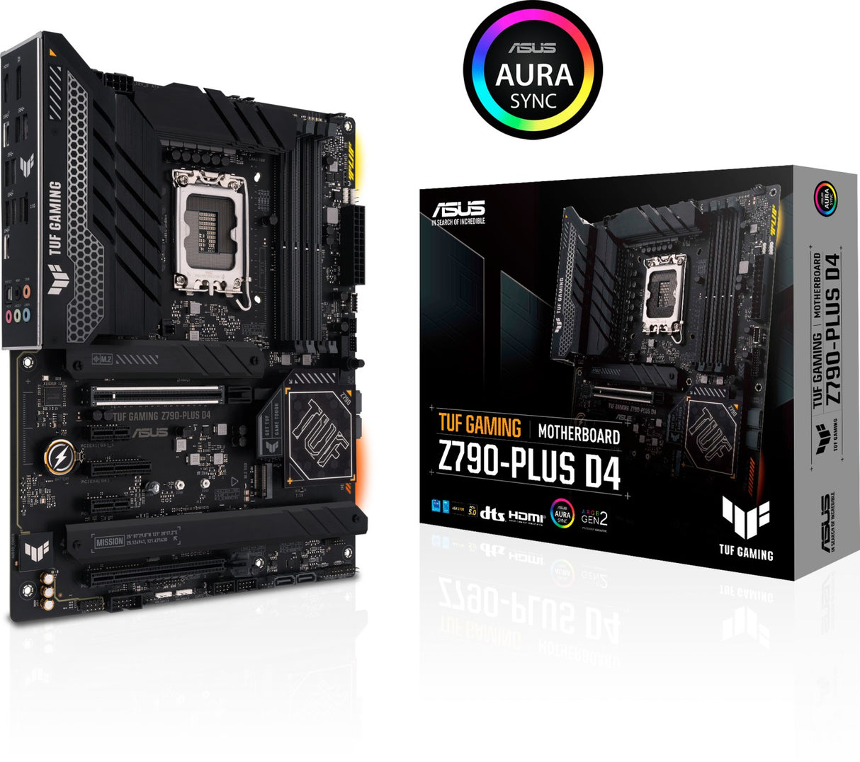 ASUS TUF GAMING Z790-PLUS D4, DDR4, SATA3, USB3.2Gen2x2, DP, 2.5GbE, LGA1700 ATX