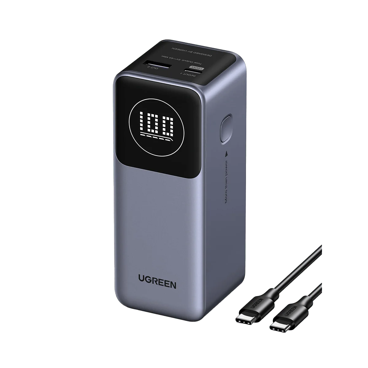 Ugreen prenosna polnilna baterija 12.000mAh, 100W