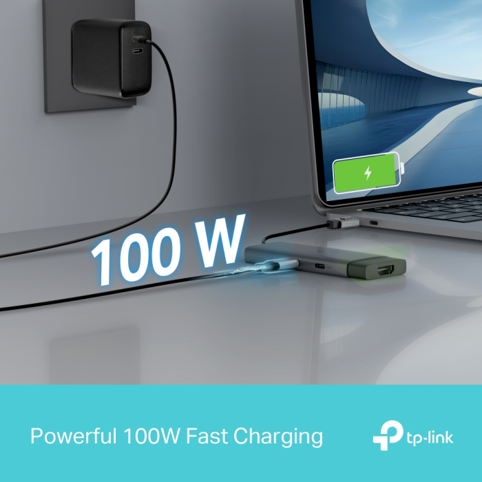 TP-LINK UH5020C 5-v-1 USB-C HUB priklopna postaja z 4K HDMI in 100 W Power Delivery