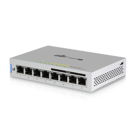 Ubiquiti mrežno stikalo 8 port, 4 × POE gigabit