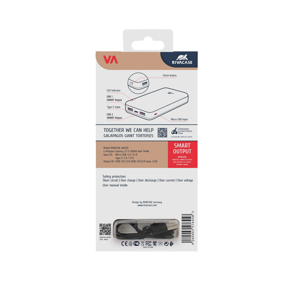 Rivacase VA2120 20000mAh prenosna baterija