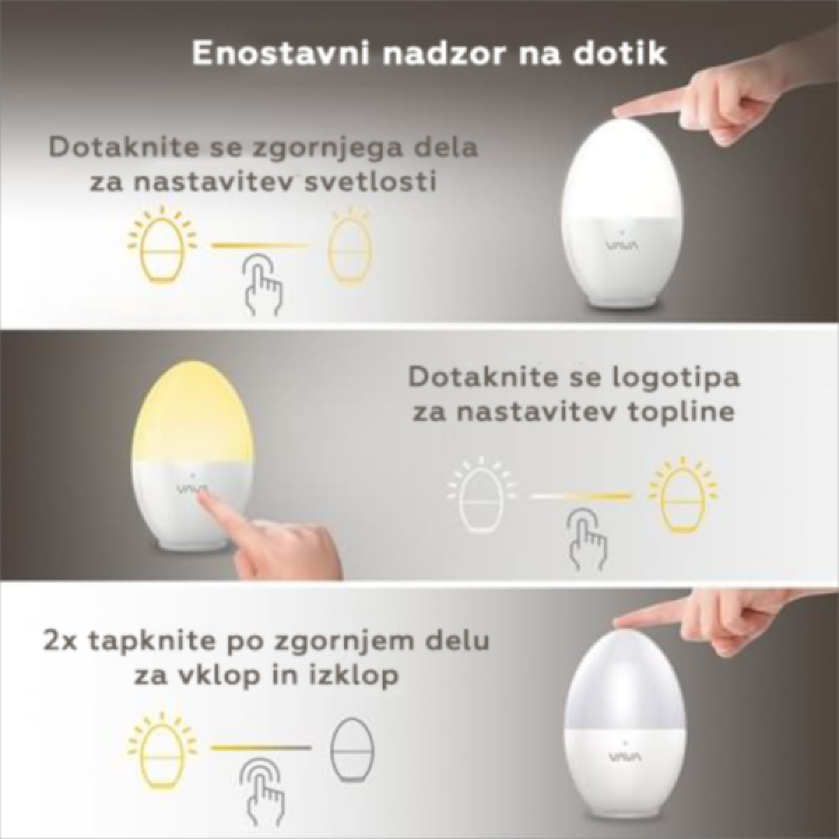 VAVA nočna LED lučka HP008