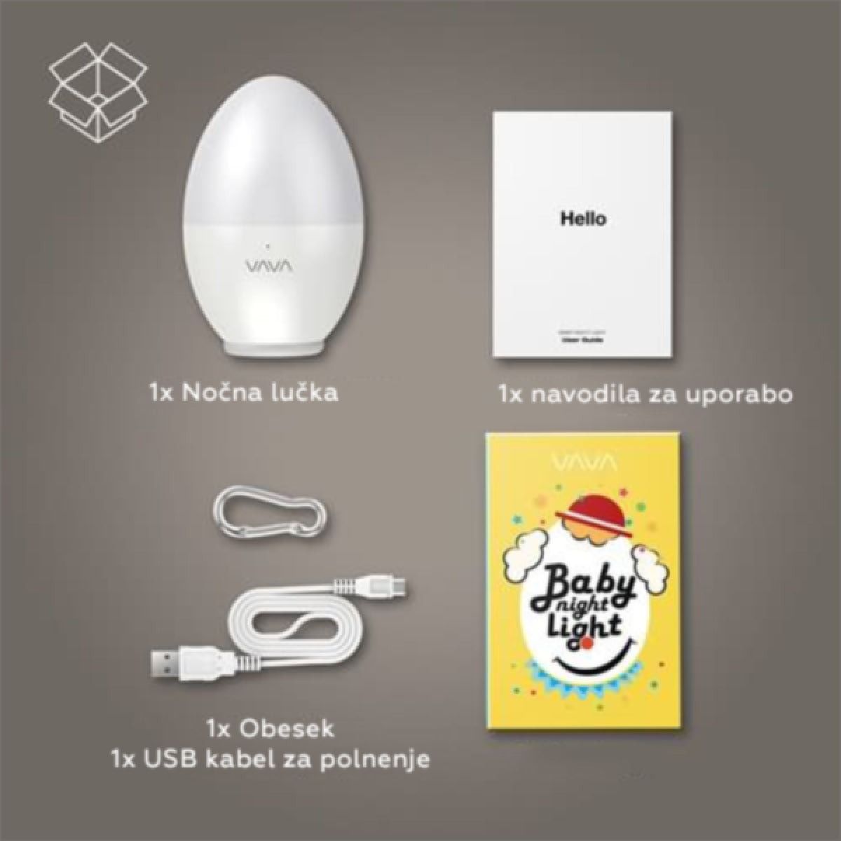 VAVA nočna LED lučka HP008