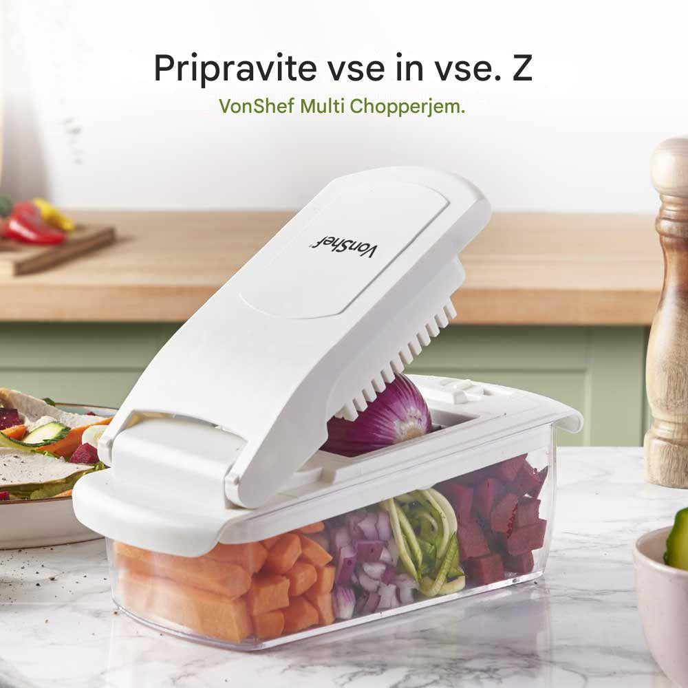 VonShef Večnamenski rezalnik in spiralizator za zelenjavo