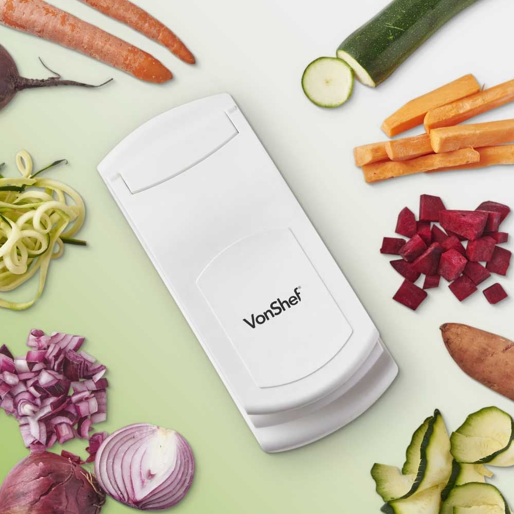 VonShef Večnamenski rezalnik in spiralizator za zelenjavo