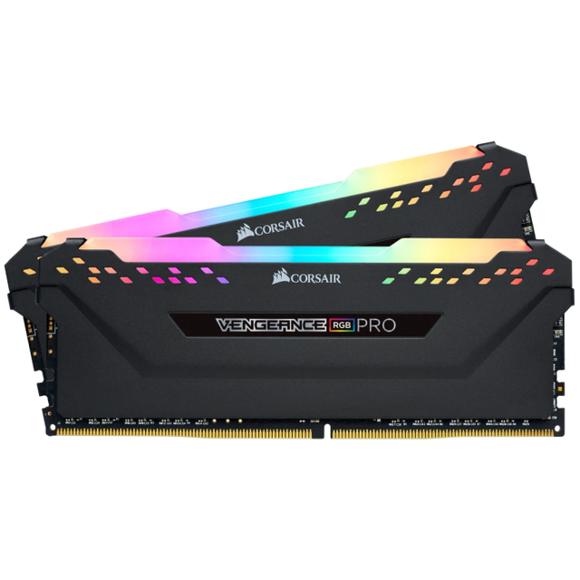 Corsair VENGEANCE RGB PRO 32GB (2x16GB) DDR4 DRAM 3600MHz CL18, 1.35V