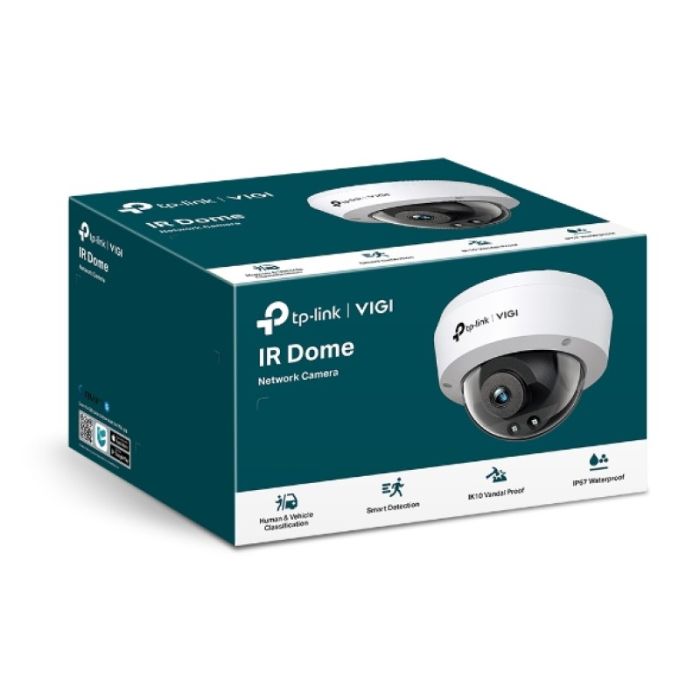 TP-LINK VIGI 4MP IR Dome mrežna kamera (do 2560 × 1440 H.265+ 30fps)