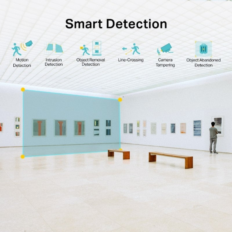 TP-LINK VIGI 4MP IR Dome mrežna kamera (do 2560 × 1440 H.265+ 30fps)