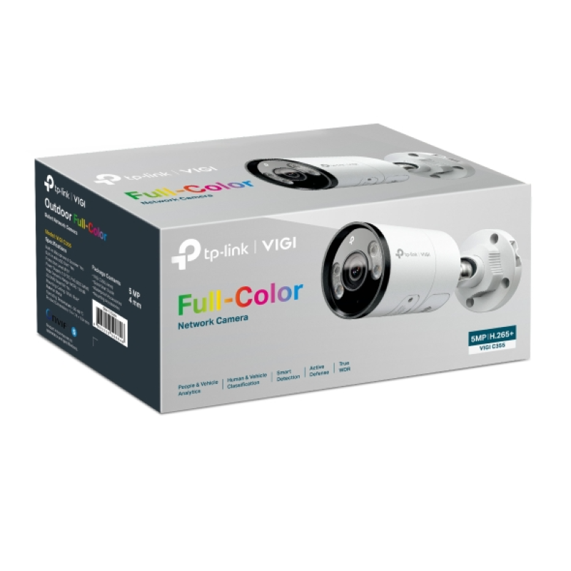 TP-LINK VIGI 5MP zunanja Full-Color Bullet mrežna kamera C355 4mm