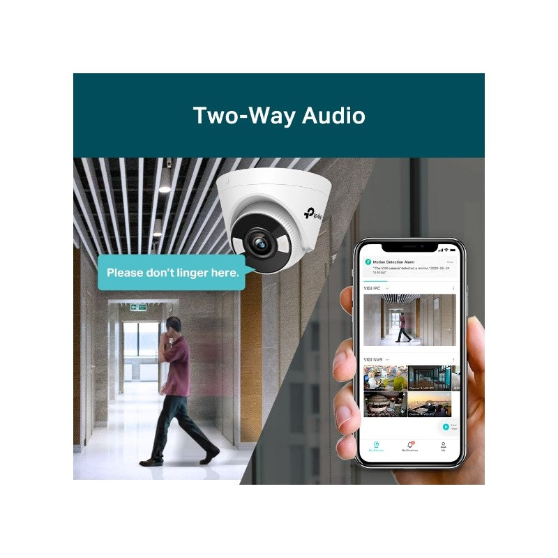 TP-LINK VIGI 4MP Full-Color Turret mrežna kamera (do 2560X1440 H.265+ 30fps)
