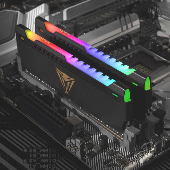 Patriot Viper Steel RGB Kit 32GB (2x16GB) DDR4-3600 DIMM CL20, 1.35V