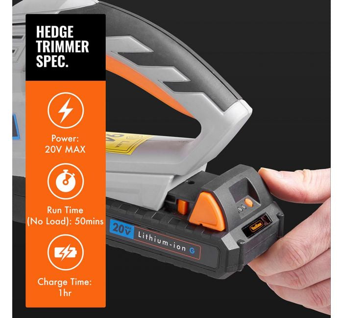 VonHaus akumulatorske škarje za grmičevje G-Series