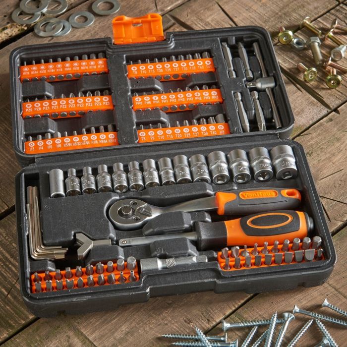 VonHaus 130 delni set natičnih ključev