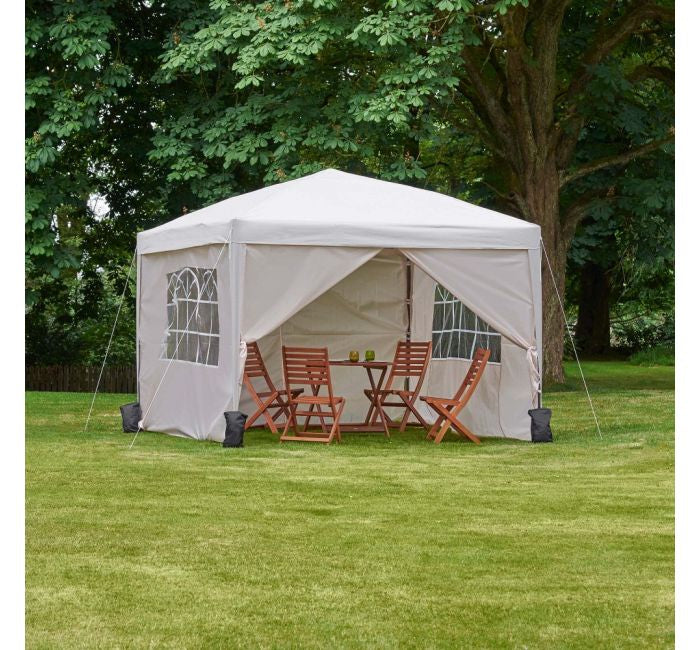 VonHaus Pop Up paviljon 3 x 3m Ivory