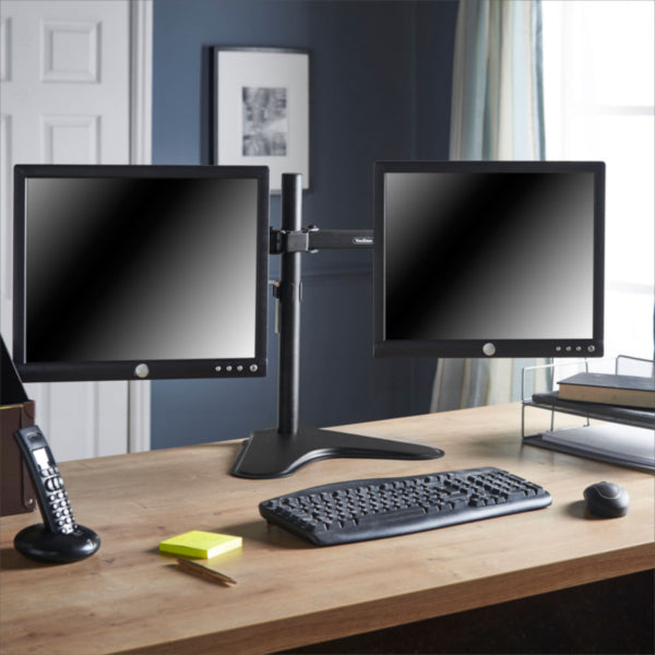 VonHaus dvojni namizni nosilec za dva monitorja do diagonale 32''