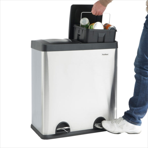 VonHaus koš za ločevanje odpadkov 60L