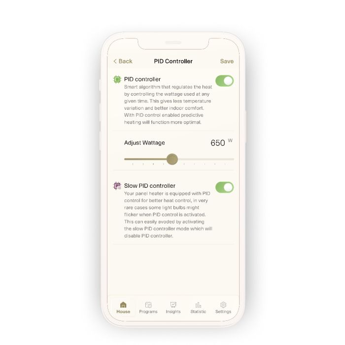 MILL panelni konvekcijski radiator 1300W bel jeklo PA1300WIFI4