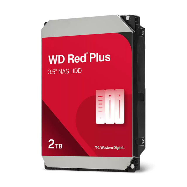 WD 2TB Red Plus 3,5" SATA 6Gb/s 5400rpm 64MB HDD disk