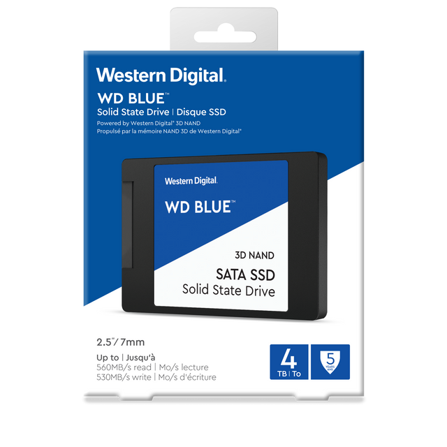 WD 4TB SSD BLUE 3D NAND 6,35(2,5") SATA3