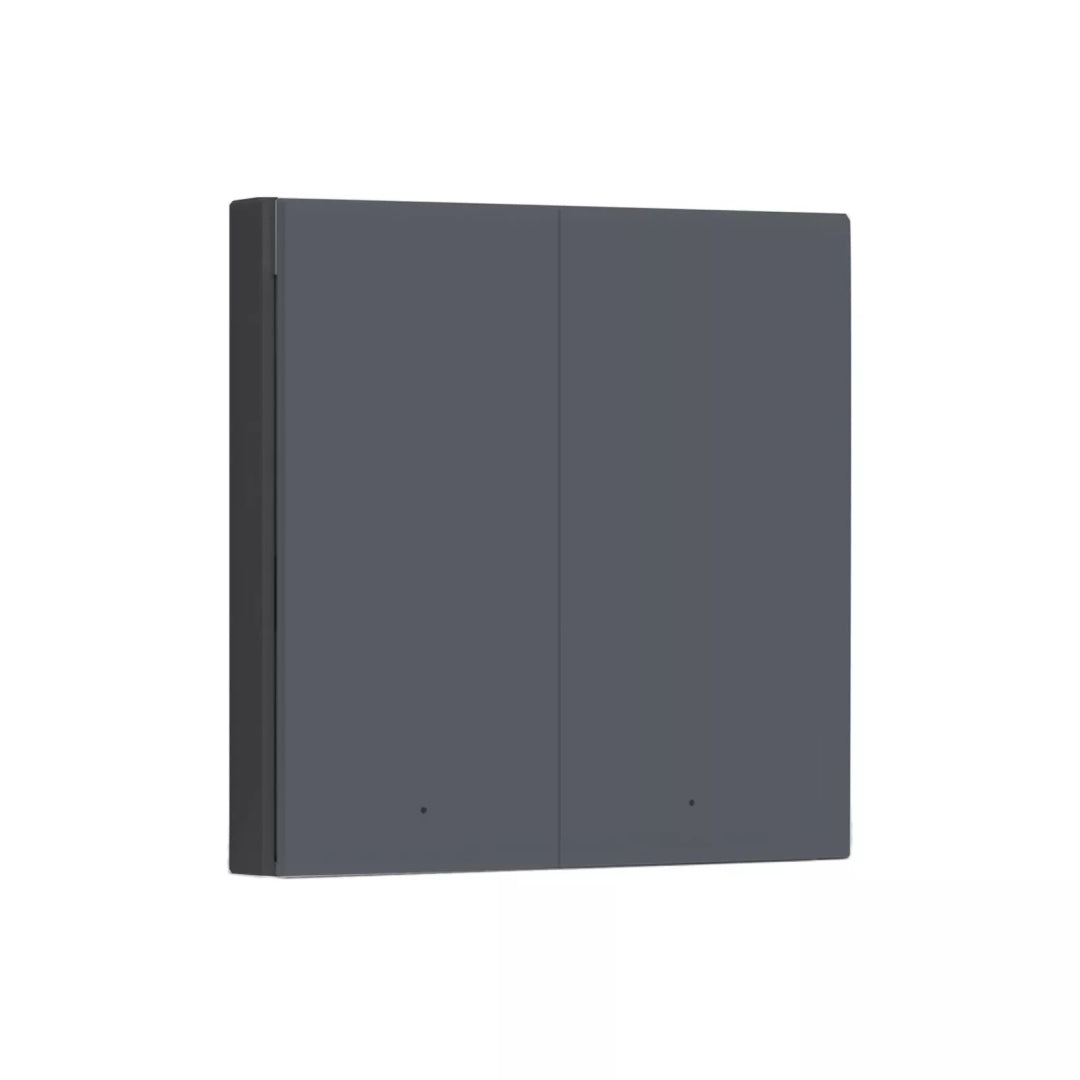 AQARA pametno dvojno stensko stikalo H1 EU brez nevtralnega vodnika, WS-EUK02 GREY