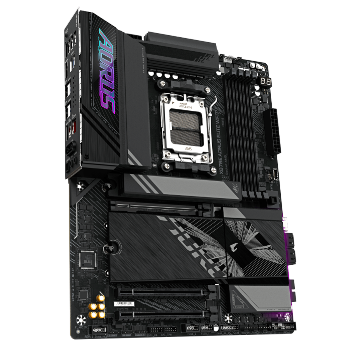 GIGABYTE X870E AORUS ELITE WIFI7, DDR5, SATA3, USB4, DP, 2.5GbE, WiFi 7, AM5 ATX
