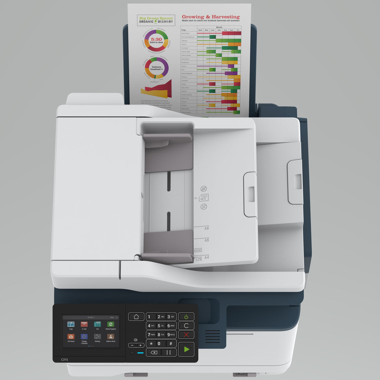 XEROX barvna A4 večopravilna naprava C315DNI, 33str/min, Wifi, USB, duplex, mreža