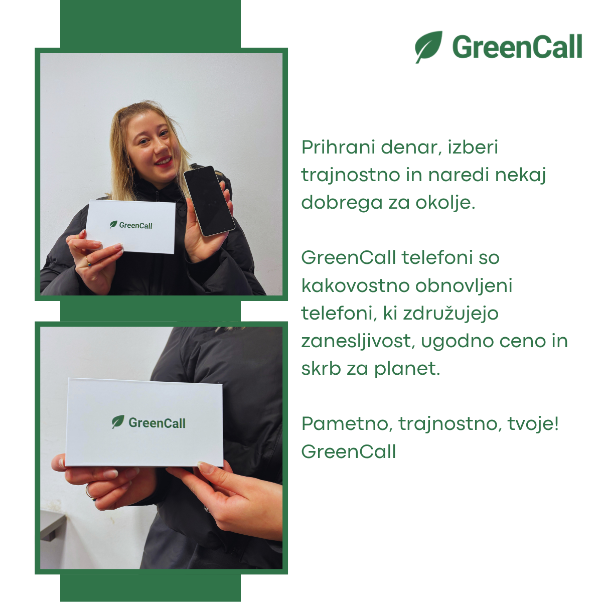 Green Call - obnovljeni telefoni