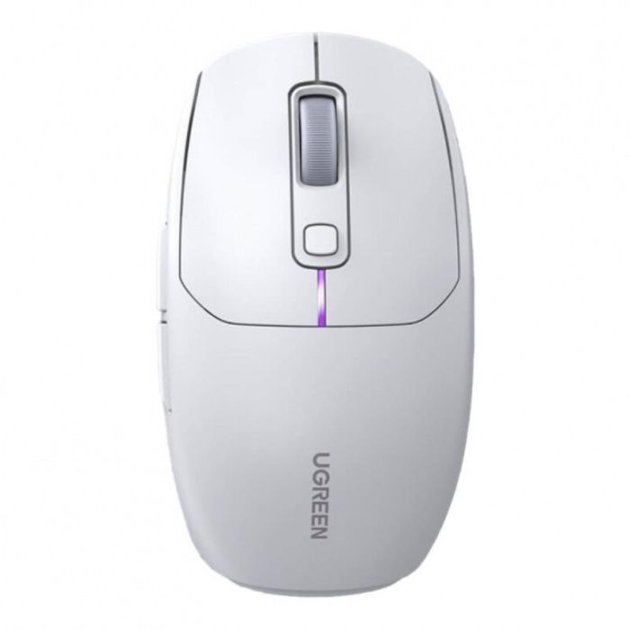 Ugreen brezžična miška 5000 DPI 2.4G+BT - bela