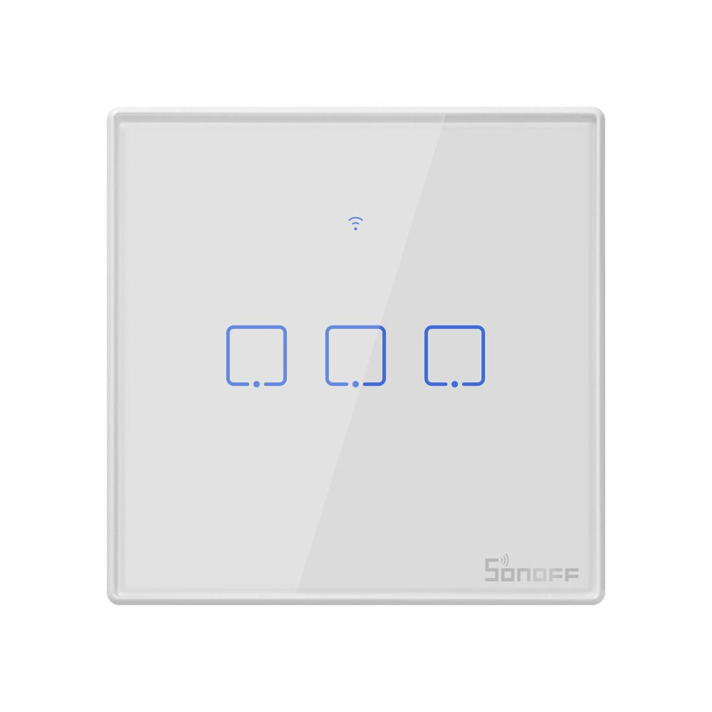 SONOFF pametno stensko stikalo Wi-Fi + RF433 trojno T2EU3C-TX