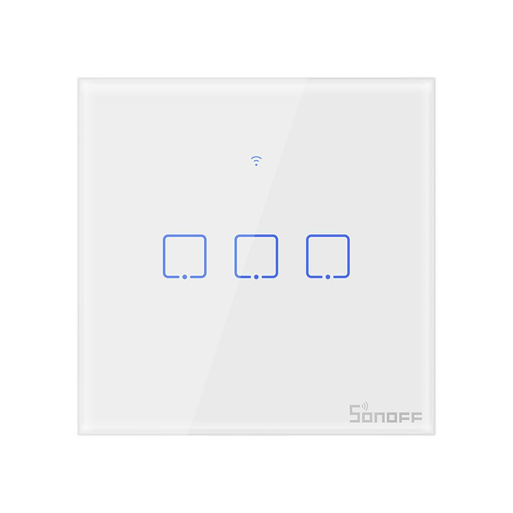 SONOFF pametno stensko stikalo Wi-Fi + RF433 trojno T1EU3C-TX