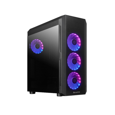 Chieftec SCORPION 4 USB-C 3.2 ATX A-RGB ohišje, črno