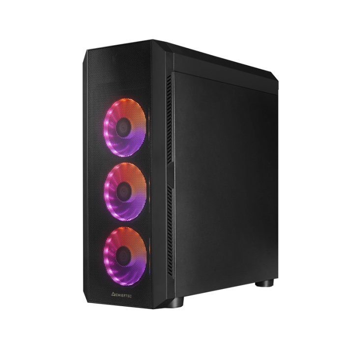 Chieftec SCORPION 4 USB-C 3.2 ATX A-RGB ohišje, črno