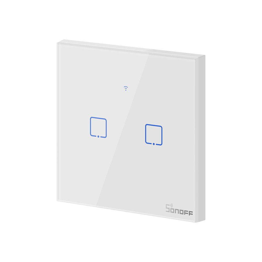 SONOFF pametno stensko stikalo Wi-Fi dvojno T0EU2C-TX