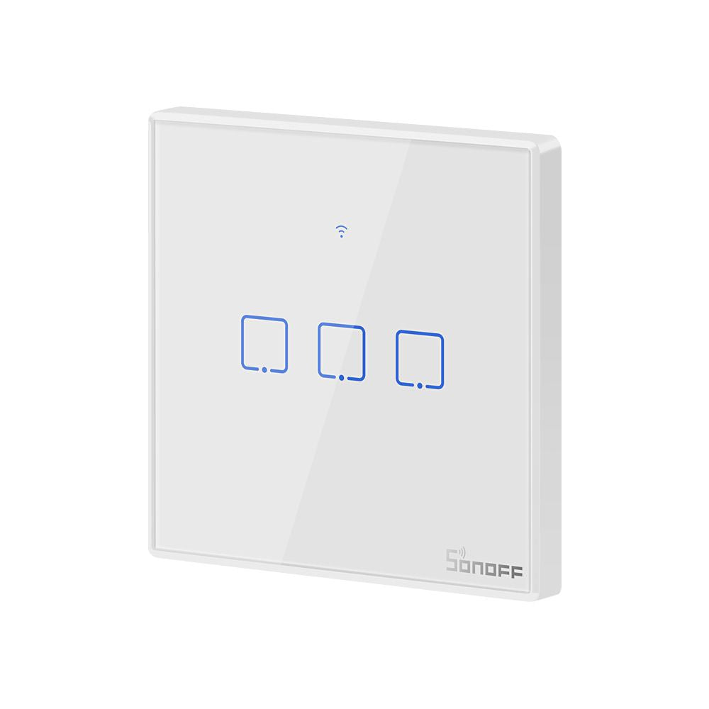 SONOFF pametno stensko stikalo Wi-Fi + RF433 trojno T2EU3C-TX