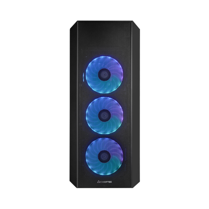 Chieftec SCORPION 4 USB-C 3.2 ATX A-RGB ohišje, črno