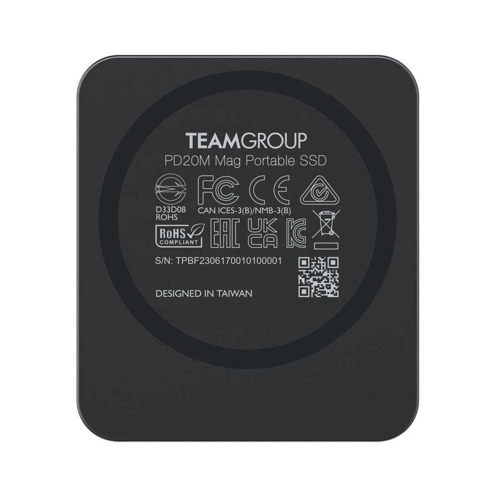 Teamgroup 1TB PD20M 2000MB/s Mag Prenosni SSD disk - Siva