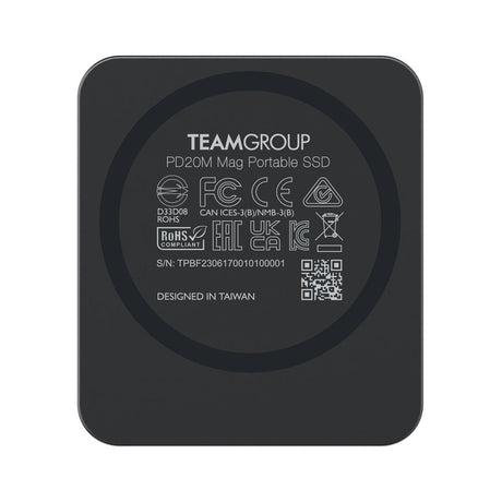Teamgroup 2TB PD20M 2000MB/s Mag Prenosni SSD disk - Siva