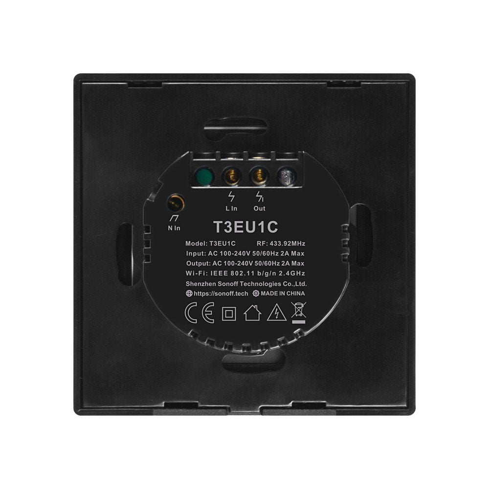 SONOFF pametno stensko stikalo Wi-Fi enojno T3EU1C-TX