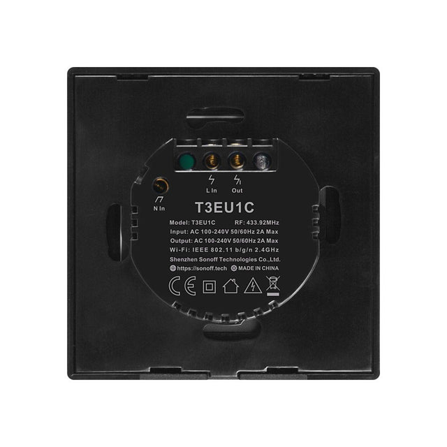 SONOFF pametno stensko stikalo Wi-Fi enojno T3EU1C-TX