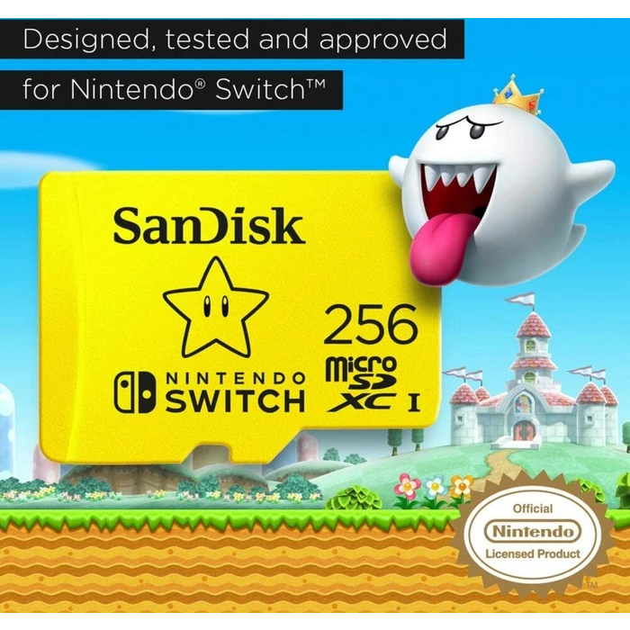 SanDisk 256GB microSDXC UHS-I spominska kartica za Nintendo Switch