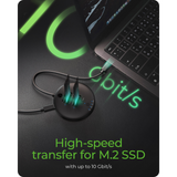 IcyBox IB-1612MCL-C31 priklopna in postaja za kloniranje M.2 NVMe SSD diskov