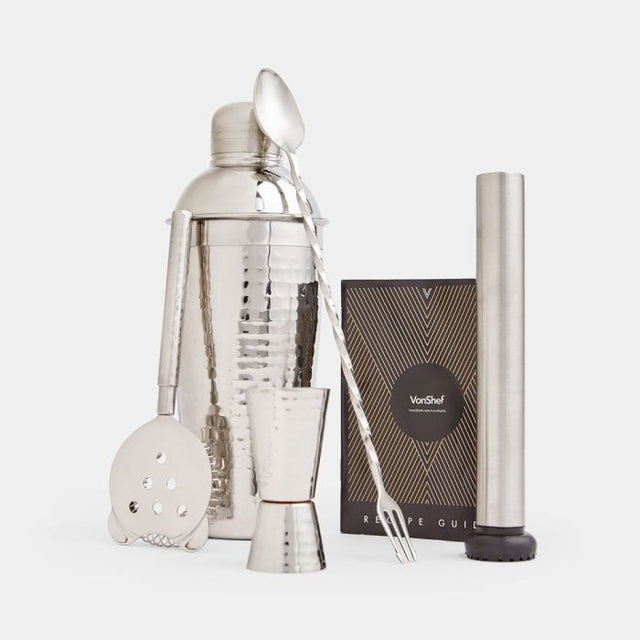 VonShef 4 delni set za koktajle Hammered